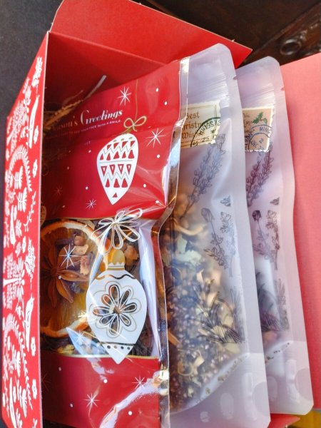 3種類のおすすめティーが楽しめます